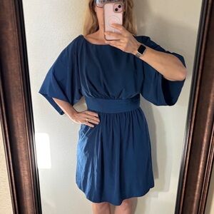 Adrianna Papell Blue Midi Dress